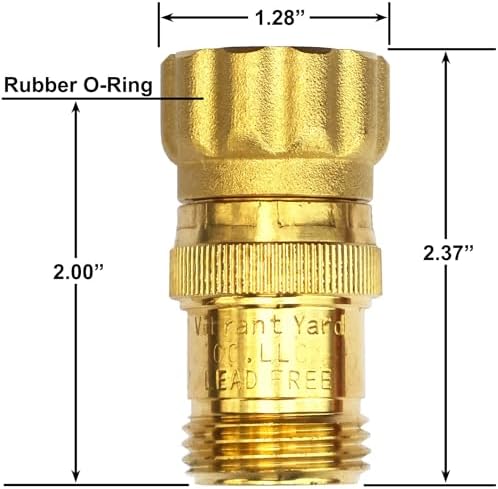 Vibrant Yard Co. LLC 15 PSI Pressure Regulator Brass 3/4 in, 2 Count - Image 4