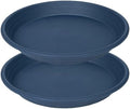 2 Pack of 14 inch Plant Saucer, Large Plant Tray, Heavy Sturdy Plant Drainage Tray for Indoors, Bird Bath Bowls, Sturdy Plastic Pot Tray for Planter (Blue) by Unknown