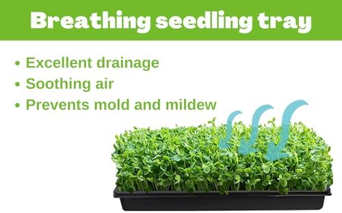 BeGrit 1020 Mesh Bottom Trays for Soil Blocking, Seedling Starter, Microgreen Plant Seed Tray 10'' x 21'' 10-Pack - Image 5