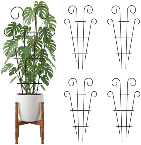 Thealyn 4 Pack 23 Inch Plant Trellis for Potted Plants by ThealynGardens