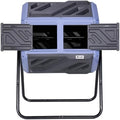 Werph 43 Gallon Outdoor Rotating Compost Bin, Dual Chamber, Purple & Black by ColorYourLife