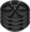 4 Pack Plant Saucer 17 inch 2 Pack, Raised Middle Plant Trays for Pots, Large Plastic Plant Saucers for Indoors, Water Tray for Plants,Drip Trays Plant Stand Water Catcher Tray, Pot Saucers for Plants by Unknown