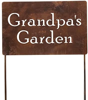 Family Name Gift Garden Stake 20 to 33 Inches Tall (Grandpa's Garden, XL 33" Tall) by Unknown