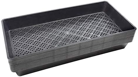 BeGrit 1020 Mesh Bottom Trays for Soil Blocking, Seedling Starter, Microgreen Plant Seed Tray 10'' x 21'' 10-Pack - Image 2