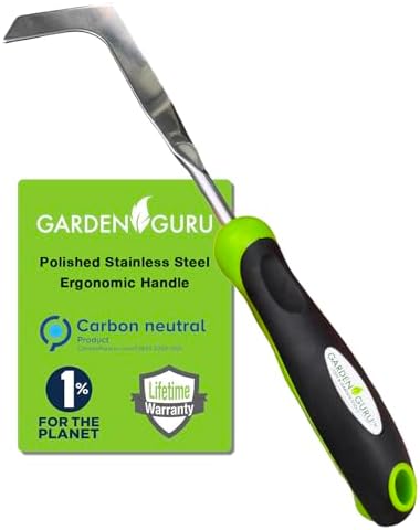 Garden Guru Patio Crack Weeder Tool with Ergonomic Handle – Stainless Steel Weed Puller for Patio Sidewalk Driveway Cracks | Rust Resistant by GardenGuru