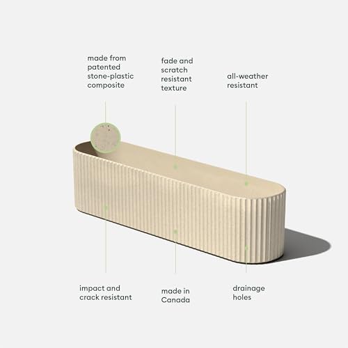 Veradek Demi Series Window Box Planter - Round Outdoor Planter - Image 3
