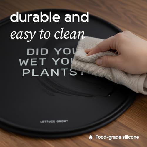 Lettuce Grow 23in Silicone Plant Mat | Water-Resistant Floor Protector - Image 6