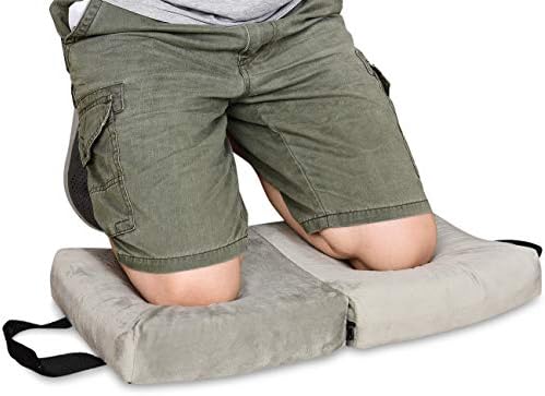 i frmmy Memory Foam Extra Thick Kneeling Cushion Pad- Garden Kneeler for Gardening, Bath Kneeler for Baby Bath, Knee Mat for Work, Extra Large 22x 12 Inch, Thick 2.9 Inch (Gray) by IFRMMY