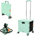 FELICON SELORSS Foldable Utility Cart Folding Portable Rolling Crate-Green by FELICON
