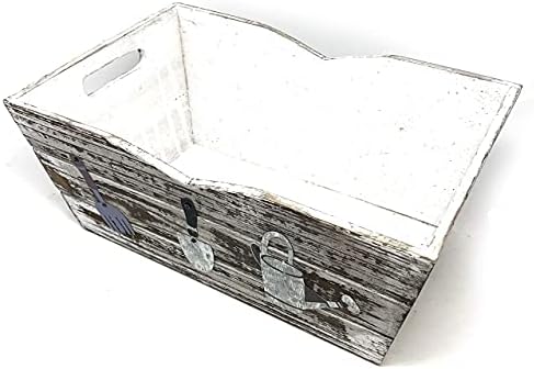 allgala HD88341 3-PC set Wooden Boxes Planter Trough for flower pots - Indoor Outdoor decoration Storage Display Boxes (Style 4) - Image 5