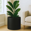 Fox & Fern Large Planter for Indoor or Outdoor, Matte Black, 14.6 Inch by FoxFern