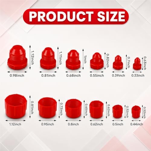 144 Pcs Plastic Plugs and Caps Kit for Automotive Fluid Lines - Image 2