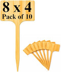 10 Pack 8 Inch Large Garden Markers – Plant Labels, Plant Name Tags – Easy to See & Read by Best+Pick+Products