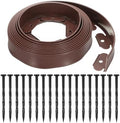 uxcell Landscape Edging, 1Pcs 20FT x 2" - Garden Edging Kit with 18 Stakes, Landscape Edging Border for Garden Lawn Flower Bed Yard Grass (Brown) by uxcell