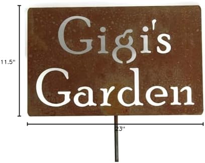 Family Name Gift Garden Stake 20 to 33 Inches Tall (Gigi's Garden, Medium 23" Tall) - Image 4