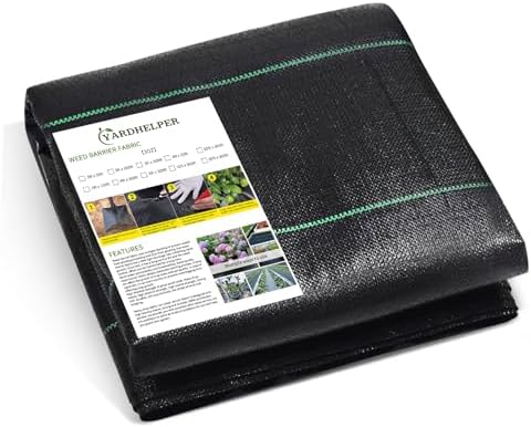Weed Barrier Fabric Landscape Driveway Fabric Heavy Duty Garden 3ft x 50ft Landscaping Fabric Outdoor Weed Mat Weed Control Gardening Mat Geotextile Fabric by Yardhelper