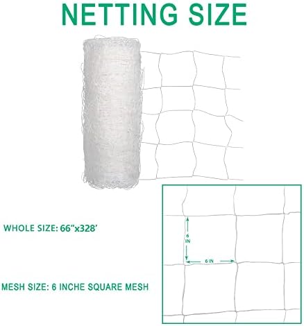 Heavy Duty Trellis Netting Roll - 67''x328' Plastic Plant Trellis Net for Climbing Plants - Image 2