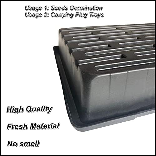 RooTrimmer 18-Pack 1020 Seedling Trays with Holes - Extra Strength Heavy Duty,10" x 20", Reusable 1020 Nursery Trays for Seed Germination, Plant Propagation, Garden Seed Starter and Microgreens - Image 2