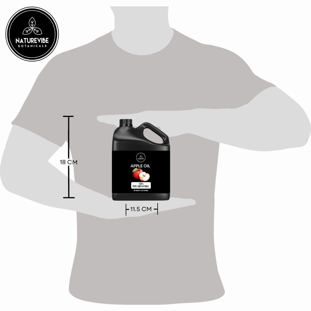 Naturevibe Botanicals Apple Oil 32 Ounces | 100% Pure and Natural | Great for Skin Care and Hair Care