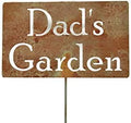 Family Name Gift Garden Stake 20 to 33 Inches Tall (Dad's Garden, Small 20" Tall) by Unknown