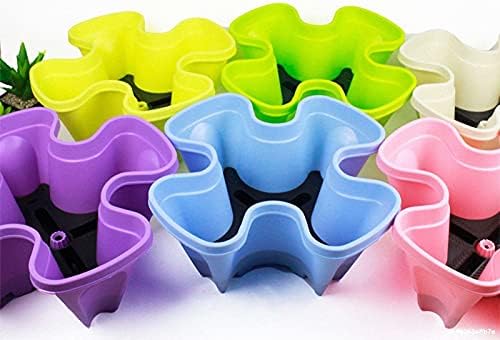 6 Tier Stackable Vertical Planter Set -Stacking Flower Pot Tower with Strawberry Seeds and Garden Tool Set and Watering Can, Ideal for Growing Strawberries, Herbs, Vegetables, Flowers, Indoor - Image 6