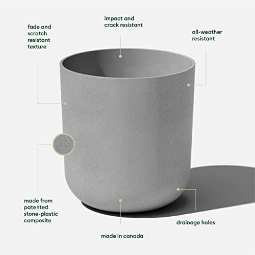 Veradek Mason Series Lima Planter - Large Round Outdoor Planter - Image 2