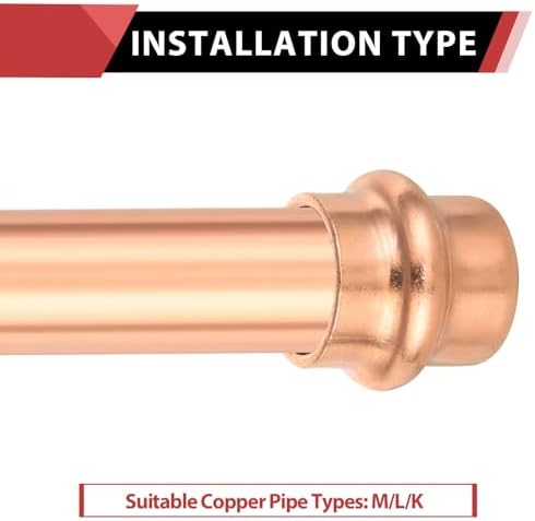 (Pack of 50) EFIELD 1/2-inch Copper Press Fit End Cap (Plug) Plumbing Fittings, LBP Design, Heavy Copper Structure - Image 4