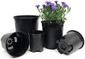 10 Pack Plastic Black Plant Pots Nursery Gardening Planters 4 in to 7.5 Inch Small Medium Plants 0.25 0.35 0.5 1 1.5 Gallon for Indoor and Outdoor Plants by CottaPlanters