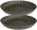 2 Pack of 16 inch Plant Saucer Plant Tray, Plastic Plant Saucer, Heavy Duty Plant Tray for Pots, Plant Saucers for Indoors Planter, Garden Water Plate Bowls for Gallon Grow Bags (Brown) by Unknown