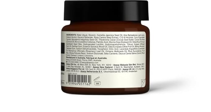 Aesop Camellia Nut Facial Hydrating Cream | Daily Moisturizer For Dry And Sensitive Skin | Provides Immediate Relief From Dryness | Blend Of Nut And Plant Extracts | 2.1 oz / 60mL