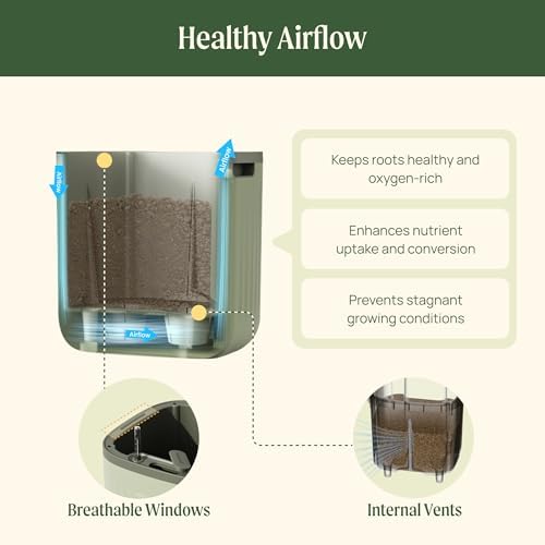 Vego garden Planters for Outdoor & Indoor Plants, Large Plant Pots with Self Watering, 55" Tall Large Plant Pots with Steel Trellis for Flowers Plants Decor Sage Green - Image 6