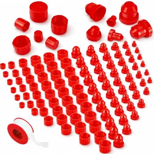 144 Pcs Plastic Plugs and Caps Kit for Automotive Fluid Lines by Unknown