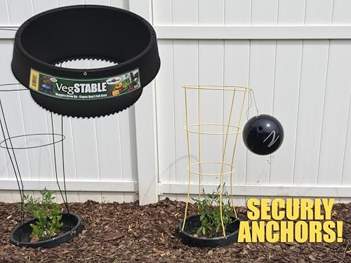 6-Pack 15" Planting Rings – Smart Water-Saving Tomato & Vegetable Support System, Anchors Tomato Cages, Prevents Tipping, Deep-Root Irrigation Basin (2-Gallon), – Tomato Cages Not Included. - Image 2