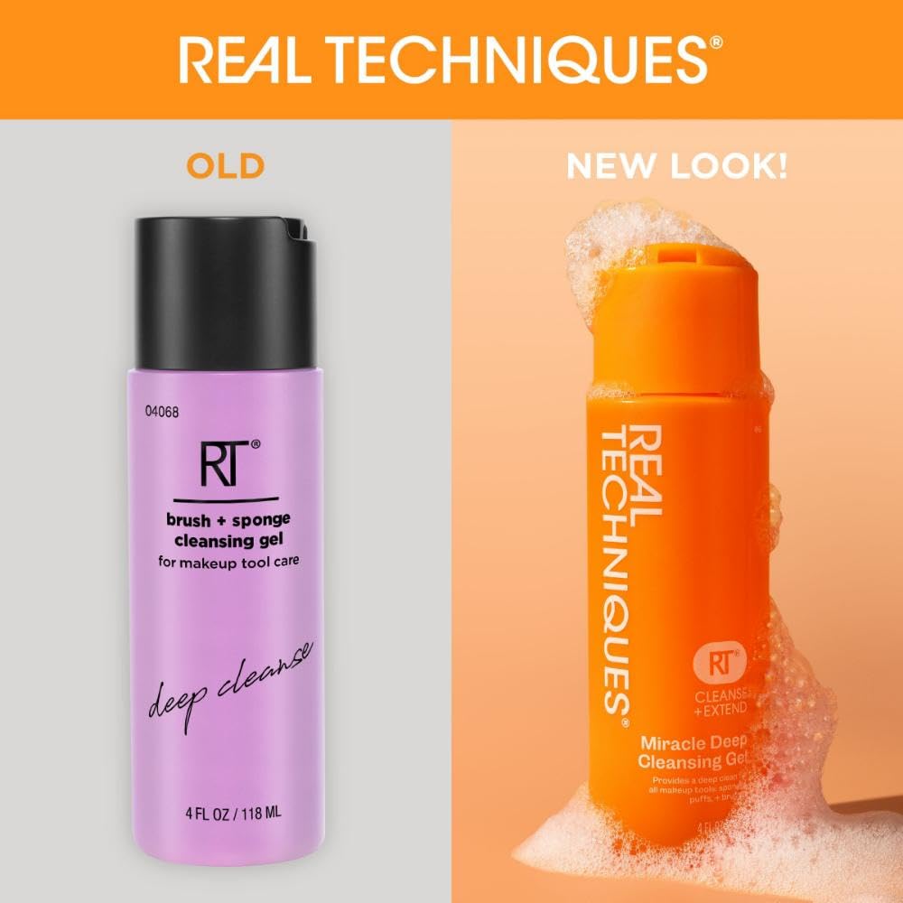 Real Techniques Miracle Deep Cleansing Gel, 4 fl. oz./118 ml Bottle