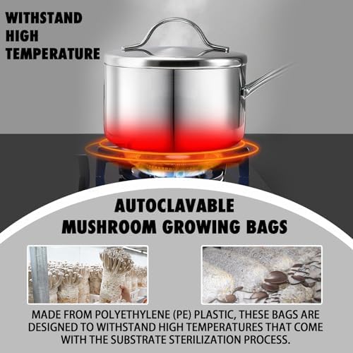 TonGass Autoclavable Mushroom Grow Bag with Microporous Filter Patchs - Image 5