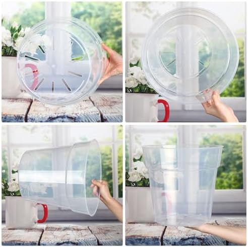 Baderke 3 Pack Clear Nursery Pot,13.65 Inch - Image 5