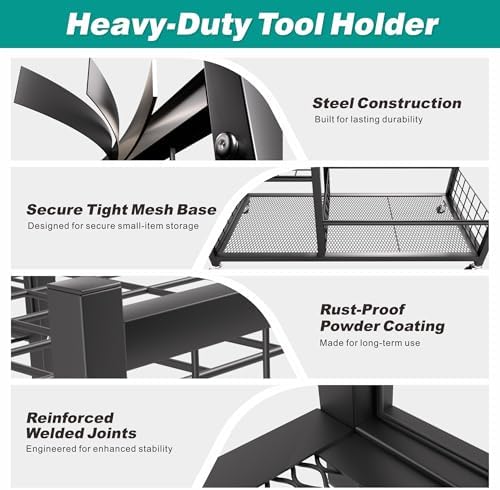 EVERHANGER Garden Tool Organizer, Garage Tool Storage Organization - Image 4