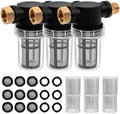 BEETRO Garden Hose Filter for Pressure Washer Inlet Water, Sediment Filter Attachment, with 100 Mesh and 40 Mesh Screen, 3 Sets by BEETROUSA