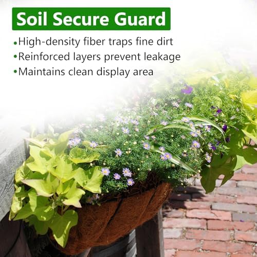 DUNCHATY 24 Inch Trough Coco Liners for Planters - 2 Pack Window Box Liners - Image 5