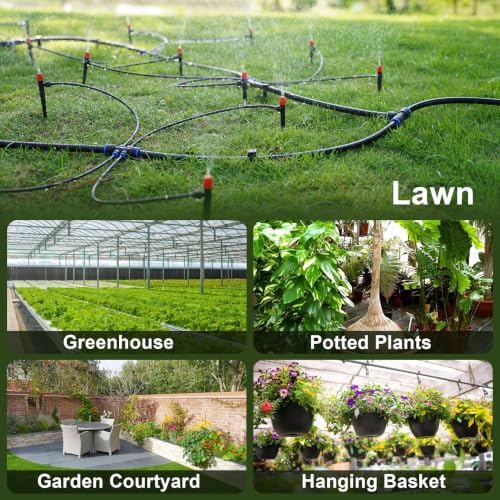 Drip Irrigation System 230FT,Garden Watering Kit for Gardens,Potted Plants - Image 5