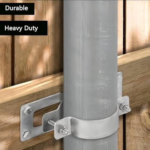 2-3/8"Steel to Wood Fence Brackets,24Pcs Metal Fence Post Brackets - Image 7