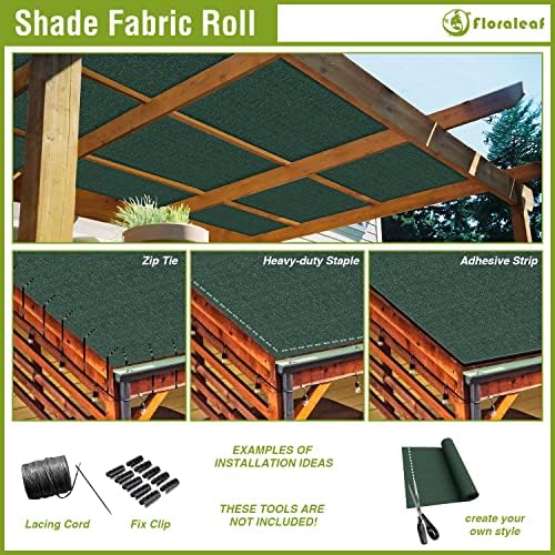 08' × 25' Sun Shade Cloth Outdoor 95% UV Block Sunblock Shade Cover Fabric Roll Privacy Screen Fence for Pergola, Carport, Patio, Deck, Awning, Garden, Yard, Balcony, Backyard, Brown - Image 4