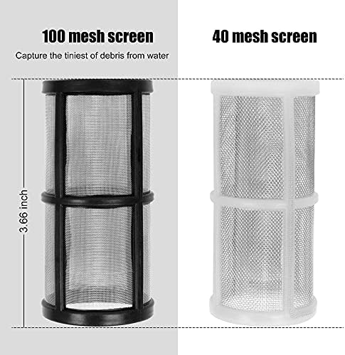 BEETRO Garden Hose Filter for Pressure Washer Inlet Water, Sediment Filter Attachment, with 100 Mesh and 40 Mesh Screen, 3 Sets - Image 5