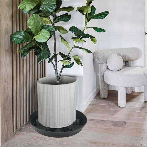 4 Pack Plant Saucer 17 inch 2 Pack, Raised Middle Plant Trays for Pots, Large Plastic Plant Saucers for Indoors, Water Tray for Plants,Drip Trays Plant Stand Water Catcher Tray, Pot Saucers for Plants - Image 7