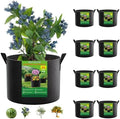 FEED GARDEN 25 Gallon Plant Grow Bags 8 Pack 300G Fabric Pots with Handles by FEEDGARDEN