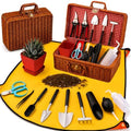 Succulent Tools w/Basket & Repotting Mat, Indoor Plant Care Gift for Women by Unknown