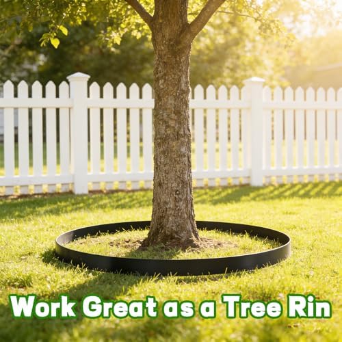 Mars Villa Landscape Edging, 4 Inch Tall 40FT Garden Edging Border Kit - Image 6
