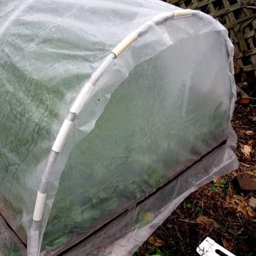 Farm Plastic Supply - Greenhouse Clamp 20 Pack - (4" Long x 1" Wide) - White ABS Clamps for Greenhouse, ABS Clips, Greenhouse Clamps for Farming, Gardening, Agriculture - Image 4