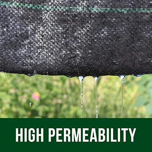 Garsum 5oz Garden Weed Barrier Landscape Fabric Durable & Heavy-Duty Weed Block Gardening Mat, Commercial Ground Cover Eco-Friendly,Easy Setup, Superior Weed Control (3x300ft) - Image 3