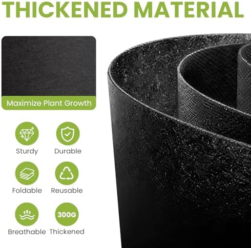 MEKOLIFE 6-Pack 5 Gallon Fabric Grow Bags, Breathable Planters with Handles - Image 4
